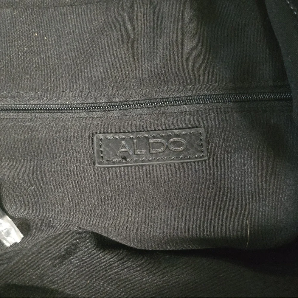 ALDO Duffle Bag Black Solid Unisex Adult w/ Shoulder Strap Adjustable Straps